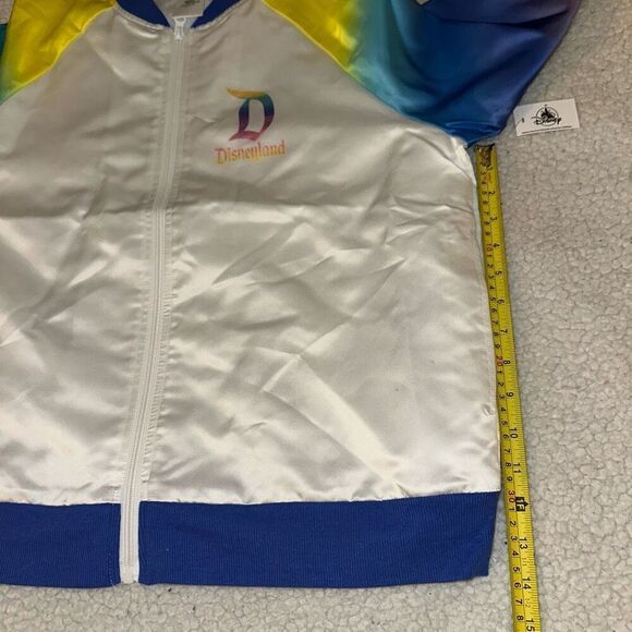 Disneyland Unisex Rainbow Ombre Graphic Bomber Jacket Large NWT - Picture 11 of 12